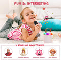 Mini Karaoke Machine for Kids Portable Bluetooth 5.3 Speaker Led Lights with 2 Wireless Microphones Karaoke Gifts for Girls Boys Audlt Birthday
