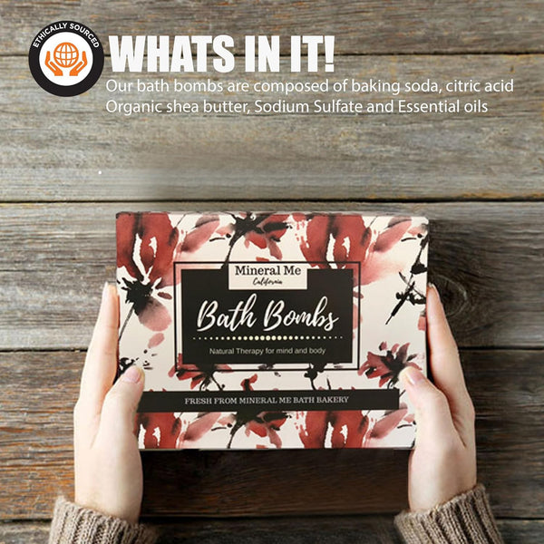 Bath Bombs for Women Relaxing with Inspirational Messages, 12 Natural and Organic Bath Bombs with Essential Oils & Skin Moisturizing Shea Butter.