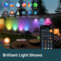 Linkind Smart Solar Lights Outdoor SL5C, Solar Spotlight Color Changing App/Voice Control Landscape Lighting, IP67 Spot Lights Outdoor Waterproof