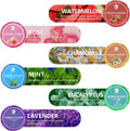 Shower Steamers Aromatherapy for Women or Men, Organic Shower Bombs with Chamomile Rose Lavender Mint Watermelon Eucalyptus Essential Oil, 18-Pack
