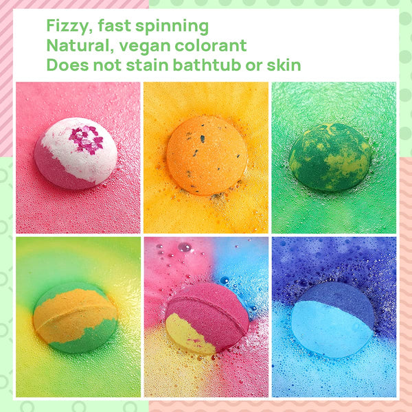 Bath Bombs - 25 Extra Large Pcs + 3 Bubble Bars & Dried Flowers - Bubble Bath Shower Salts for Women, Men & Kids - Relaxing Bathbombs Gift Set