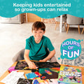 Craftikit Â® Rainbow Adventure Foil Art & Scratch Art for Kids- 2-In-1 Arts and Crafts Kit for Kids Ages 4-10 - Rainbow Crafts for Boys Ages 4, 5,