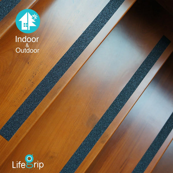 Lifegrip anti Slip Traction Tape, 4 Inch X 30 Foot - Best Grip, Friction, Abrasive Adhesive for Stairs, Tread Step, Indoor, Outdoor (4" X 30')