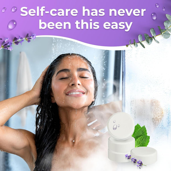 Cleverfy Shower Steamers Aromatherapy for Women and Men â Self-Care Shower Bombs for Stress Relief and Relaxation â 3 Tablets