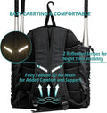 Ksports Baseball Backpack - Durable T-Ball & Softball Equipment Bag - Bat, Helmet, Glove, Gear Storage - Shoe Compartment & Fence Hook - Ideal for