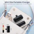 Mini Portable Charger USB C Power Bank,5200Mah 15W PD Phone Charger for Iphone,Ultra-Compact Plug in Battery Pack Compatible with Iphone
