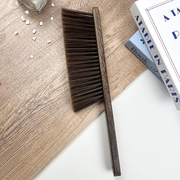Wood Dusting Brush, Handheld Soft Bristle Cleaning Broom for Furniture, Car, Couch, Bed, Clothes, and More