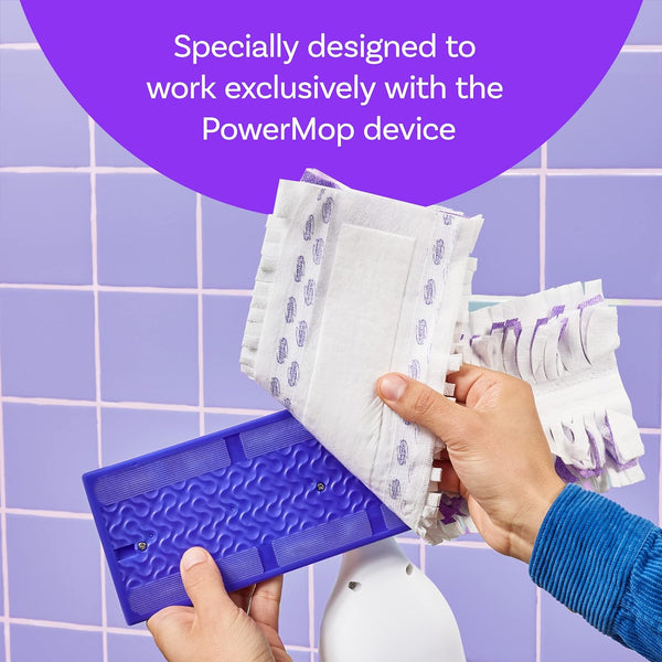 Swiffer Power Mop Refill Pack, Floor Cleaner for Mopping Tile, Vinyl, Laminate, Wood in Home, Bathroom, Kitchen, All Purpose Multi-Surface