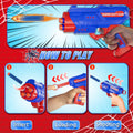 Shooting Games Toys for Nerf Gun Party, Shooting Targets with Toy Guns 10 Foam Darts Kids Outdoor Indoor Toys for Birthday Easter Xmas Gifts for 4