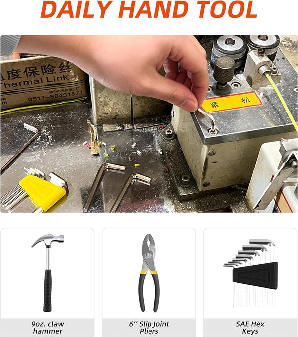 40-Piece Tool Set - General Household Hand Tool Kit with Plastic Toolbox Storage Case… 40 Piece