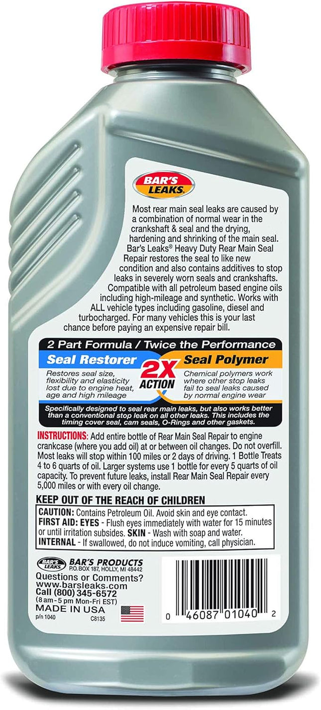 Bar'S Leaks Rear Main Seal Repair, 16.9 Oz