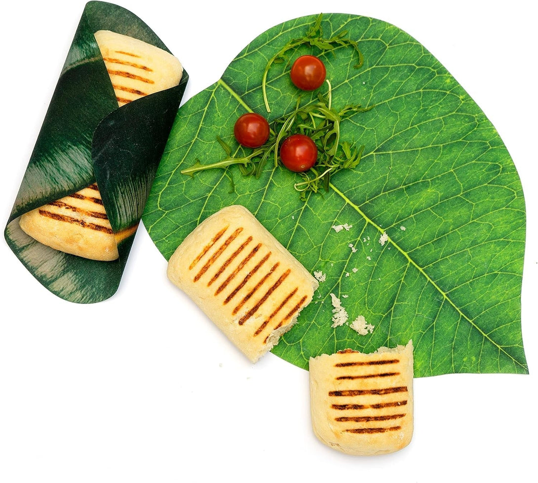 Suck UK | Leaf-Shaped Beeswax Wraps | Eco Friendly Beeswax Wrap | Reusable Food Storage | Kitchen Organization | Food Storage Containers | Reusable Pantry Storage