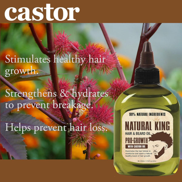 SFC Natural King Pro-Growth Castor Hair & Beard Oil 7.1 Oz