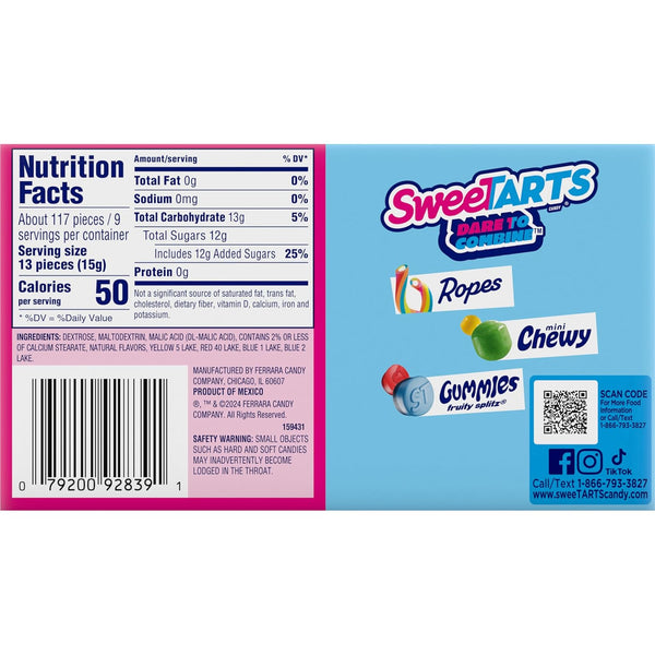 Sweetarts Original Theater Box Candy, 5 Ounce Boxes (Pack of 10)