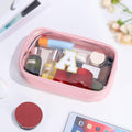 YOOLIFE Graduation Teacher Gifts Initial Clear Makeup Bag Birthday Gift Travel Toiletry Bag Preppy Cosmetic Bag Birthday Gift for Girls Kids