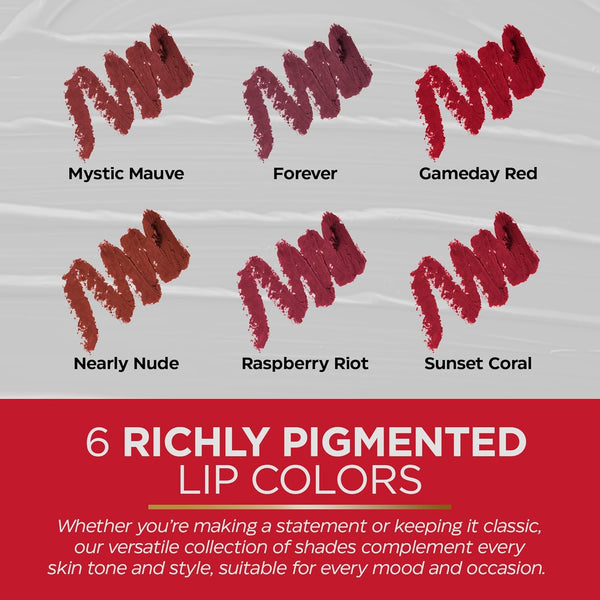 Mirabella Velvet Matte Lip Crayon - Long Lasting Lipstick Crayon & Lip Liner - Retractable, Highly Pigmented Lip Tint & Moisturizing Antioxidant