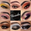 Professional Neutral Smokey Eyeshadow Makeup Palette, Matte Shimmer Metallic Black Grey Dark Goth Eye Shadows for Halloween, Pigmented Warm Smoky
