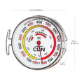 CDN Grill Surface Thermometer | Proaccurate®, Temperature Zones, High Heat, Color-Coded Scale - Laboratory Glass Lens - Perfect for Grill, BBQ,