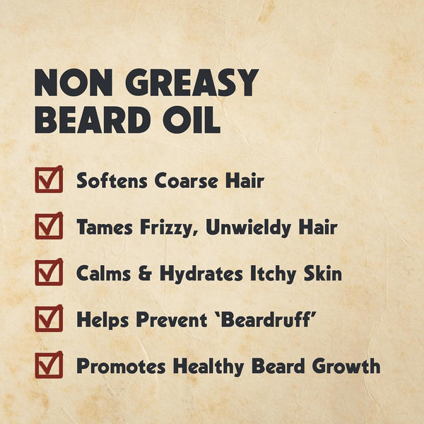 WARLORD Beard Oil & Beard Softener for Men - Beard Moisturizer & Natural Beard Oil to Reduce Itchy Skin, Tame Hair and Manage Frizz - Southern