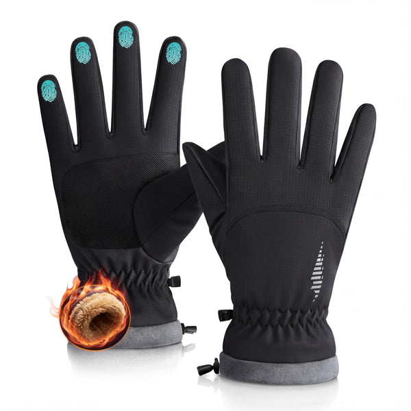 Rivmount Winter Waterproof Ski Snow Warm Gloves for Women Men, Windproof Cold Weather Thermal with Touchscreen Fingers, for Running Driving