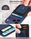 Upgraded for Magsafe Wallet, Strongest Magnetic Wallet, for Iphone Walle T Magsafe with 2 Card Slots, Magnetic Card Holder for Iphone