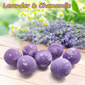 Zen'S 24-Piece Lavender & Chamomile Bath Bombs for Women Men & Kids. Handmade, Natural & Organic for a Relaxing Bath Gift Set Lavender Essential Oil
