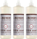 MRS. MEYER'S CLEAN DAY Liquid Dish Soap, Biodegradable Formula, Lavender, 16 Fl. Oz - Pack of 3