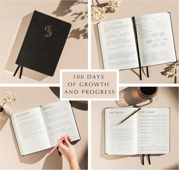 FINDING BALANCE 100-Day Mental Health Journal â Daily Journal with Prompts for Mindfulness, Self-Care & Healing â Anxiety & Depression Relief