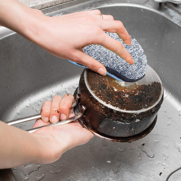 Multi-Purpose Sponges Kitchen by Scrub-It - Non-Scratch Microfiber Sponges for Cleaning, along with Heavy Duty Scrubbing Power - Reusable Dish
