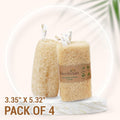 Natural Vietnamese Loofah Sponge, 100% Plant-Based Luffa Exfoliating Body Scrubber for Shower, Multi-Functional for Kitchen, Ideal for Men &