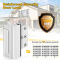 Home Security Door Lock, Upgraded Metal Door Reinforcement Lock, 3" Withstands 800 Lbs of Impact for Inward Swing Doors, Defender Security Door