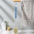 Shower Brush with Soft and Stiff Bristles,20.5" Extra Long Handle Dual-Sided Back Scrubber Bath Brush Body Exfoliator for Wet or Dry Brushing