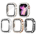 Goton 4 Pack for Apple Watch Series 10 Screen Protector 46Mm Bling Case, Women Glitter Diamond Rhinestone Face Cover for Iwatch Accessories 46Mm