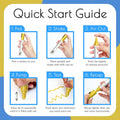 5 Acrylic Gold Paint Pen Metallic - Gold Marker Metallic Paint for Wood, Fabric, Canvas, Leaf, Tire, Metal, Glass - Permanent Pen Fine Tip, Thin