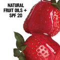Revlon Kiss Tinted Lip Balm with SPF 20, Hydrating, Flavored, Infused with Natural Fruit Oils, 025 Fresh Strawberry, 0.09 Oz