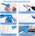 Caulk Gun Kit Smooths No-Drip Silicone Caulking Gun and Caulking Tools, Sealant Tools Grout Scraper for Kitchen Bathroom Sink Joint,With Gift Box