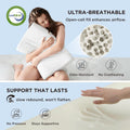 Bedsure Cervical Neck Pillow for Sleeping, Odorless Memory Foam with Cool-Touch Ice Pillowcases, Ergonomic Contour Pain Relief, Dorm Neck Support