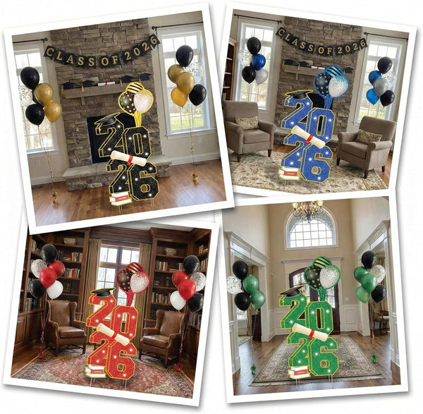 3.5FT Large Class 2025 Graduation Yard Sign Yard Decorations Congrats Graduation Lawn Signs 2025 Grad Yard Signs with Stakes for Outdoor Indoor