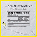 Zarbee'S Vitamin D Drops for Infants, 400IU (10Mcg) Baby & Toddler Liquid Supplement, Newborn & Up, Dropper Syringe Included, 0.47 Fl Oz