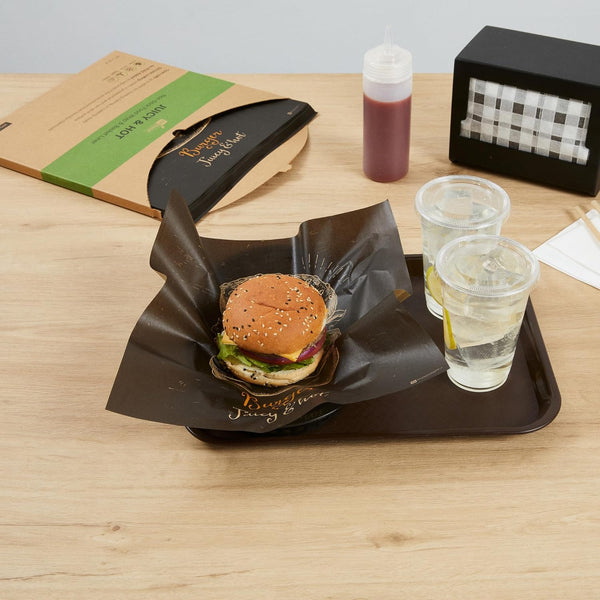 Restaurantware-Rw Base 12 Inch Deli Papers, 200 Juicy and Hot Sandwich Wrapping Papers - No Added PFAS, Greaseproof, Kraft Paper Food Basket