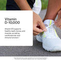 THORNE Vitamin D3 Supplement - Supports Healthy Bones, Teeth Muscles, Cardiovascular & Immune Function* - Gluten, Dairy & Soy-Free - 10,000 IU -