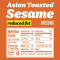 Kraft Reduced Fat Asian Toasted Sesame Dressing, 16 Fl Oz Bottle