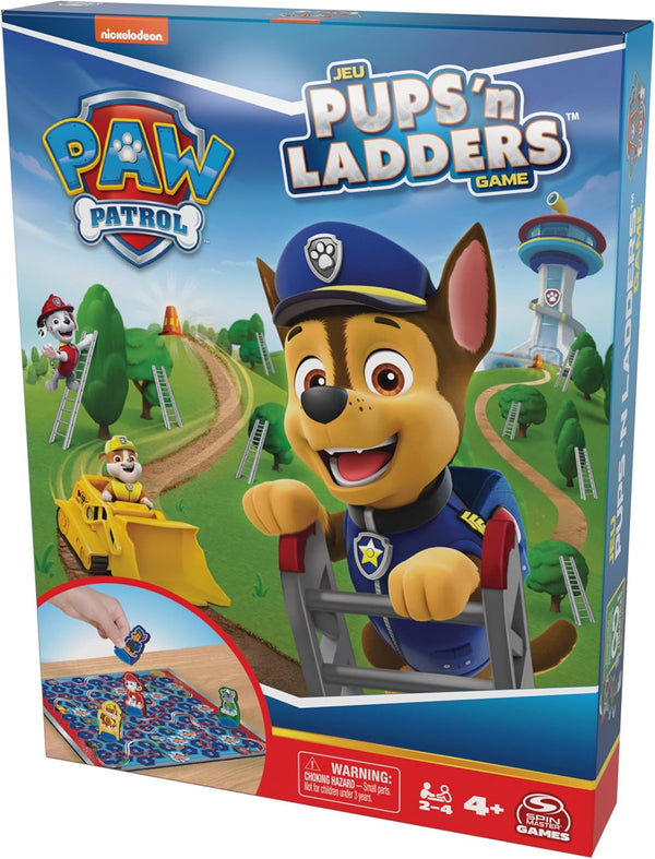 Spin Master Games, PAW Patrol Pups âN Ladders Game, PAW Patrol Toys, Classic Activity Toy, for Kids & Family, 2-4 Players, for Ages 4 & Up