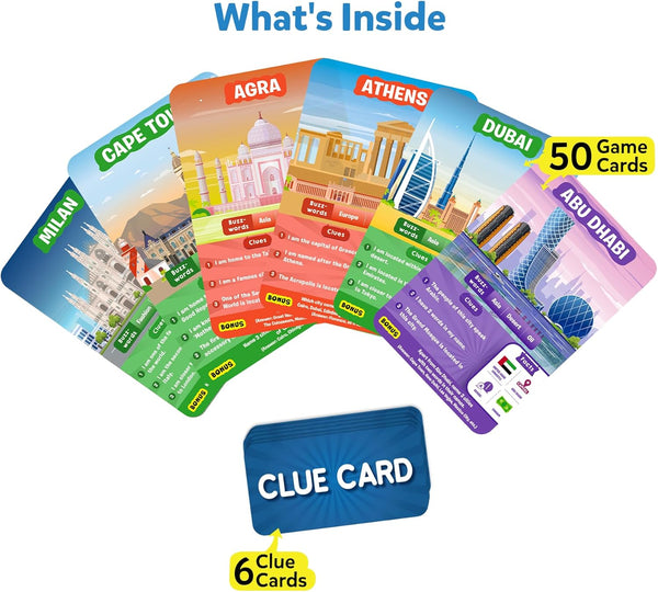 Skillmatics Guess in 10 Cities around the World, Educational Travel Toys for Boys, Girls, and Kids Who Love Card Games, Board Games, Geography and