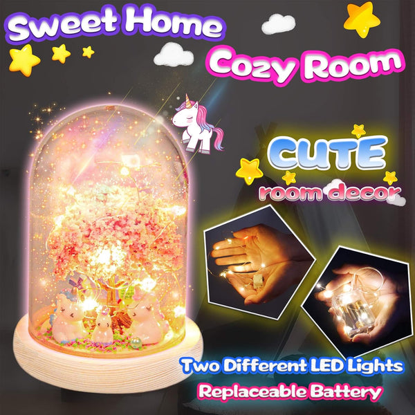 YOFUN Make Your Own Unicorn Night Light - Unicorn Craft Kit for Kids, Arts and Crafts Nightlight Project Novelty for Girl Age 4 to 9 Year Old,