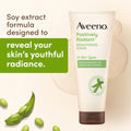 Aveeno Positively Radiant Skin Brightening Exfoliating Daily Facial Scrub, Moisture-Rich Soy Extract, Helps Improve Skin Tone & Texture, Oil-&