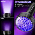 Air Conditioner UV Dye Leak Detector, Pro Auto Oil AC UV Dye Leak Test Detection Tool Kit 68 LED A/C UV Flashlight Detector with Protective Glasses