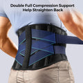 FREETOO Back Brace for Men Lower Back Pain with 7 Metal Stays, for Sciatica, Herniated Disc, Scoliosis and More Pain Relief! Breathable Back