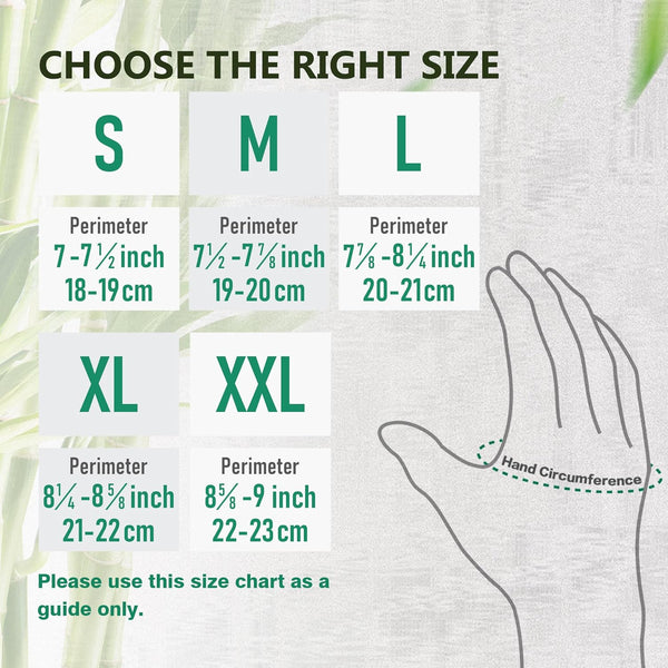 COOLJOB 2 Pairs Gardening Gloves for Women and Men, Bamboo Working Gloves Touchscreen, Grippy Nitrile Rubber Coated Work Gloves, Green/Black,