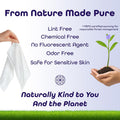 Disposable Face Towels XL â Ultra Soft, Odor-Free Dry Towelettes for Skincare & Makeup Removal, Plant-Based, Safe for Acne-Prone & Sensitive Skin,